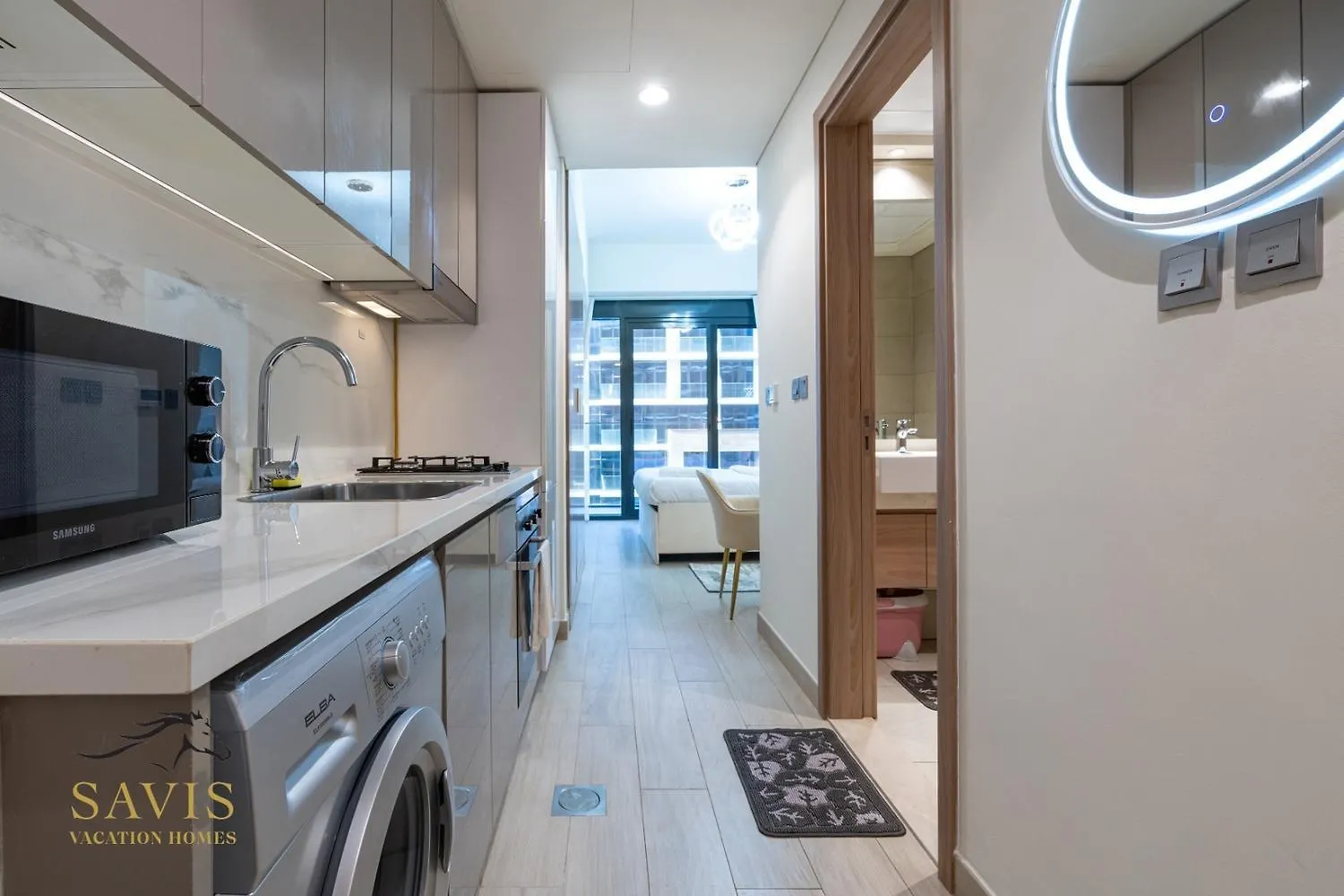 Apartman Cozy Brand New Studio In Meydan Dubaj Egyesült Arab Emírségek